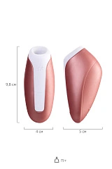 Вакуум-волновой бесконтактный стимулятор клитора Satisfyer Love Breeze, силикон, розовый, 9,5 см.