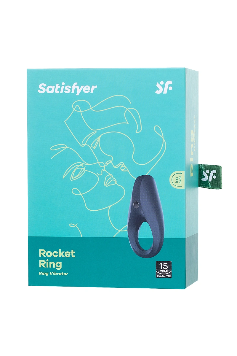 Эрекционное кольцо на пенис Satisfyer Rocket Ring, силикон, синий 7,5 см.