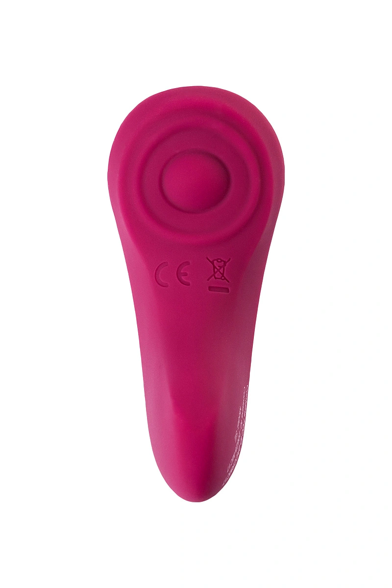 Вибровкладыш в трусики Satisfyer Sexy Secret Connect App, силикон, бордовый, 8,5 см