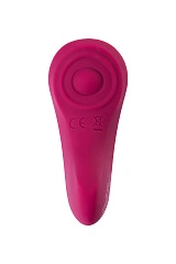 Вибровкладыш в трусики Satisfyer Sexy Secret Connect App, силикон, бордовый, 8,5 см