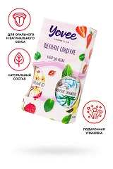 Набор гелей-смазок Yovee для любви вкусовой: ваниль. сливки и увлажняющий алоэ, 2х100мл