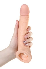 Насадка XLover by TOYFA для увеличения размера, TPE, телесный, 16,5 см
