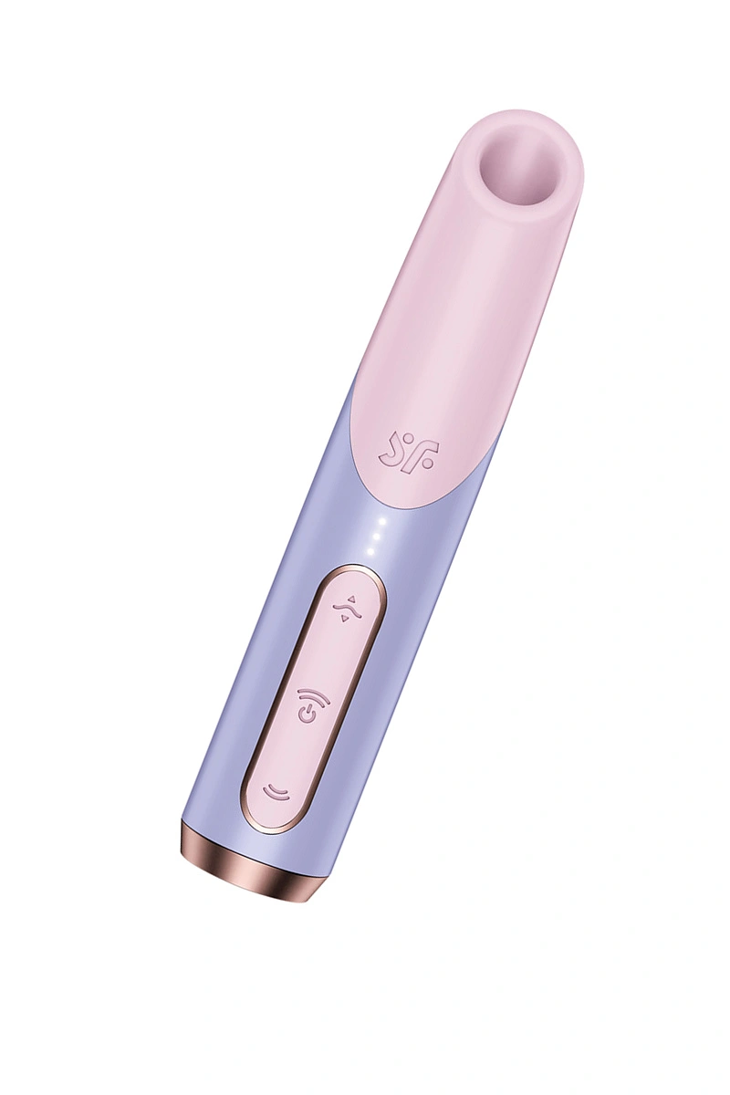 Мини-вибратор с 3D пульсацией Satisfyer Bold Kiss с USB-C зарядкой, силикон, ABS, розовый, 12,5 см