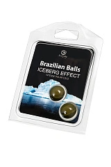 Массажное масло SECRET PLAY BRAZILIAN BALLS, ледяной эффект, 2 х 4 гр