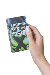 Презервативы Sagami, xtreme, Mint, латекс, 19 см, 5,2 см, 10 шт.