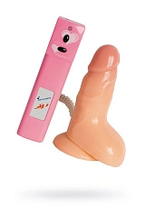 Вибратор TOYFA, PVC, телесный, 12 см