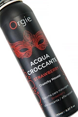 Шипучая пена для массажа Orgie Acqua Croccante, клубника (Strawberry), 150 мл