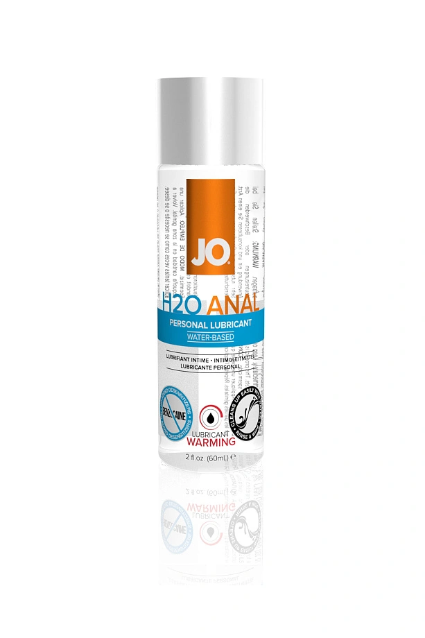 Анальный лубрикант на водной основе JO Anal H2O WARMING, разогревающий, 60 мл