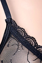 Бюстгальтер и трусики-уверты Candy Girl, черные