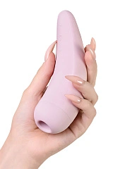 Вакуум-волновой стимулятор с вибрацией Satisfyer Curvy 2 Connect App, силикон, розовый, 13,41 см