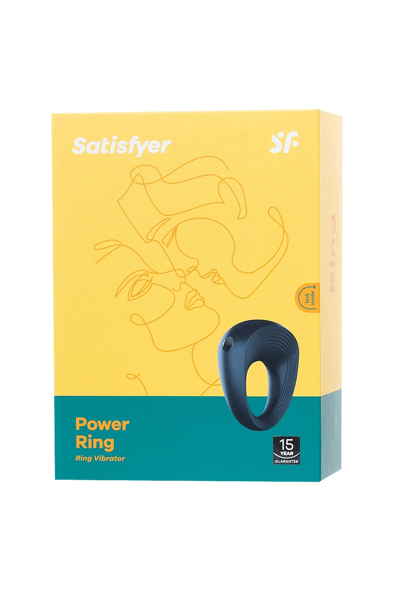 Эрекционное кольцо на пенис Satisfyer Power Ring, силикон, синий 5,5 см.