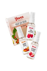 Набор гелей-смазок Yovee для любви (721002+721004+721008), вкус (малина+клубн+клубника/дыня), 3х50мл