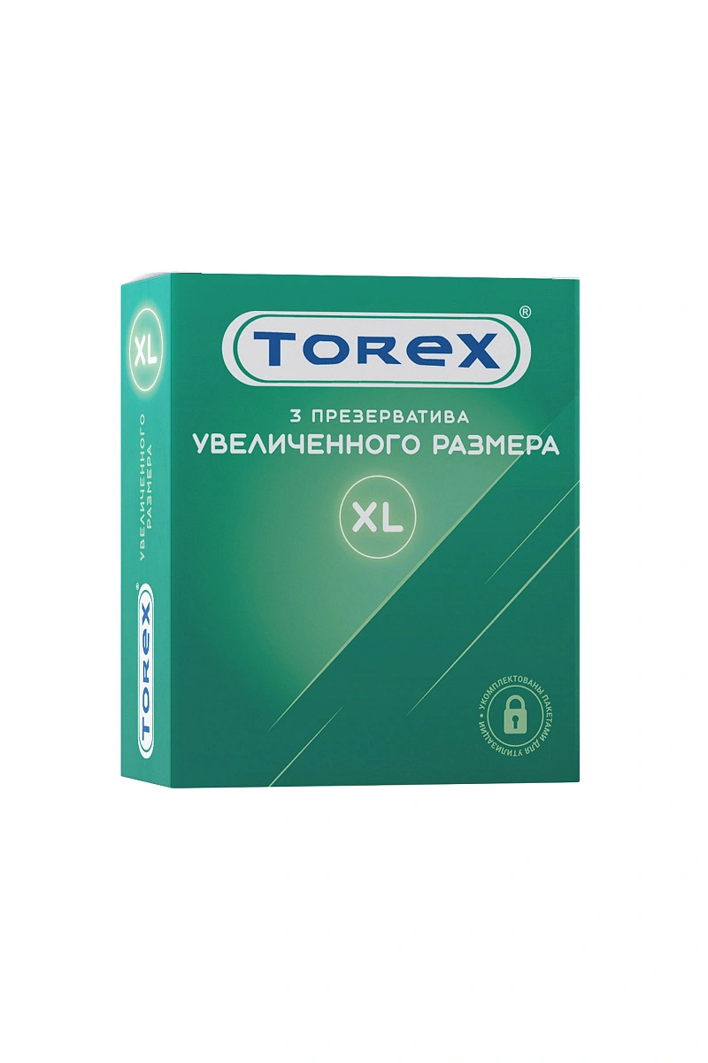 Презервативы Torex, увеличенного размера, латекс, 20 см, 5,6 см, 3 шт.