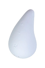 Вибромассажер Satisfyer Dew Drop, силикон, голубой, 8,1 см