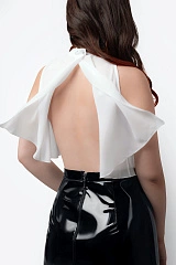 Костюм официантки Erolanta Vanessa (юбка, топ) черно-белый (50-52)