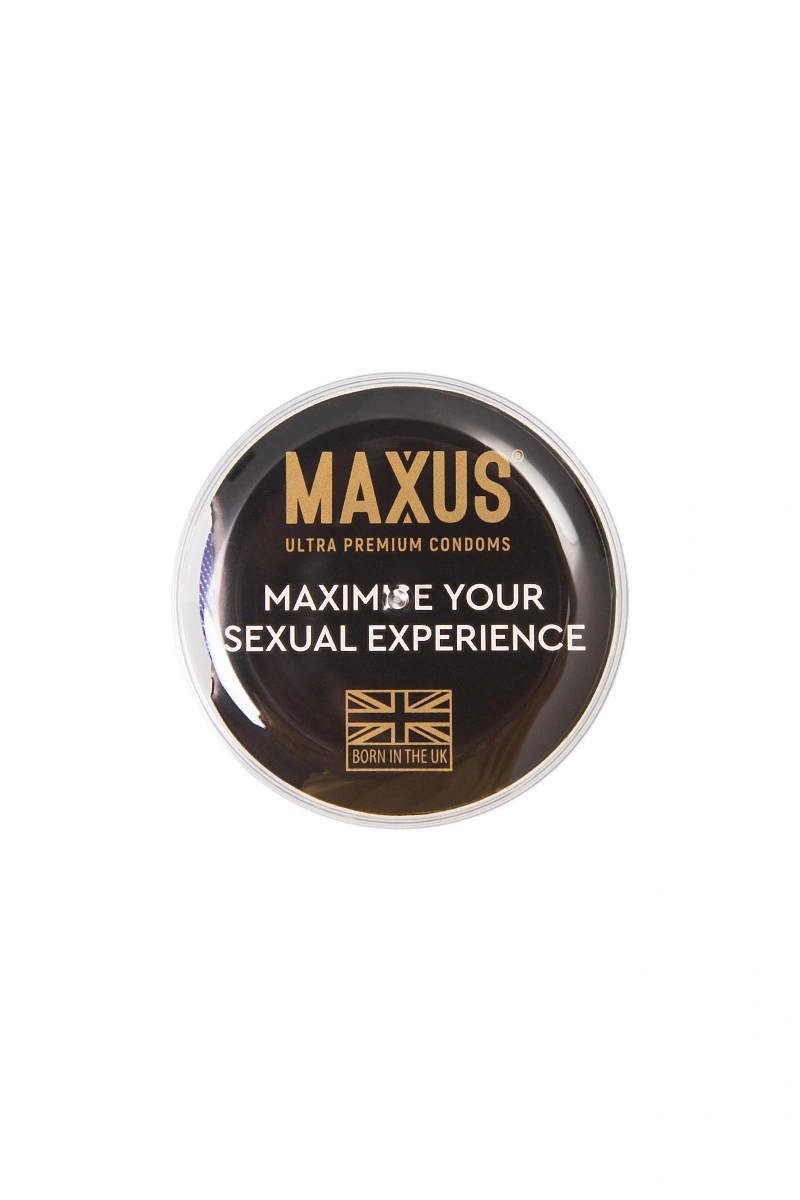 Презервативы Maxus Sensitive, ультратонкие, латекс, пластиковый кейс, 3 шт.