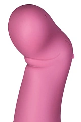 Нереалистичный вибратор Satisfyer Petting Hippo, силикон, малиновый, 22,9 см.