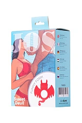 Эрекционное кольцо на член JOS SWEET DEVIL, силикон, красный, 8,5 см