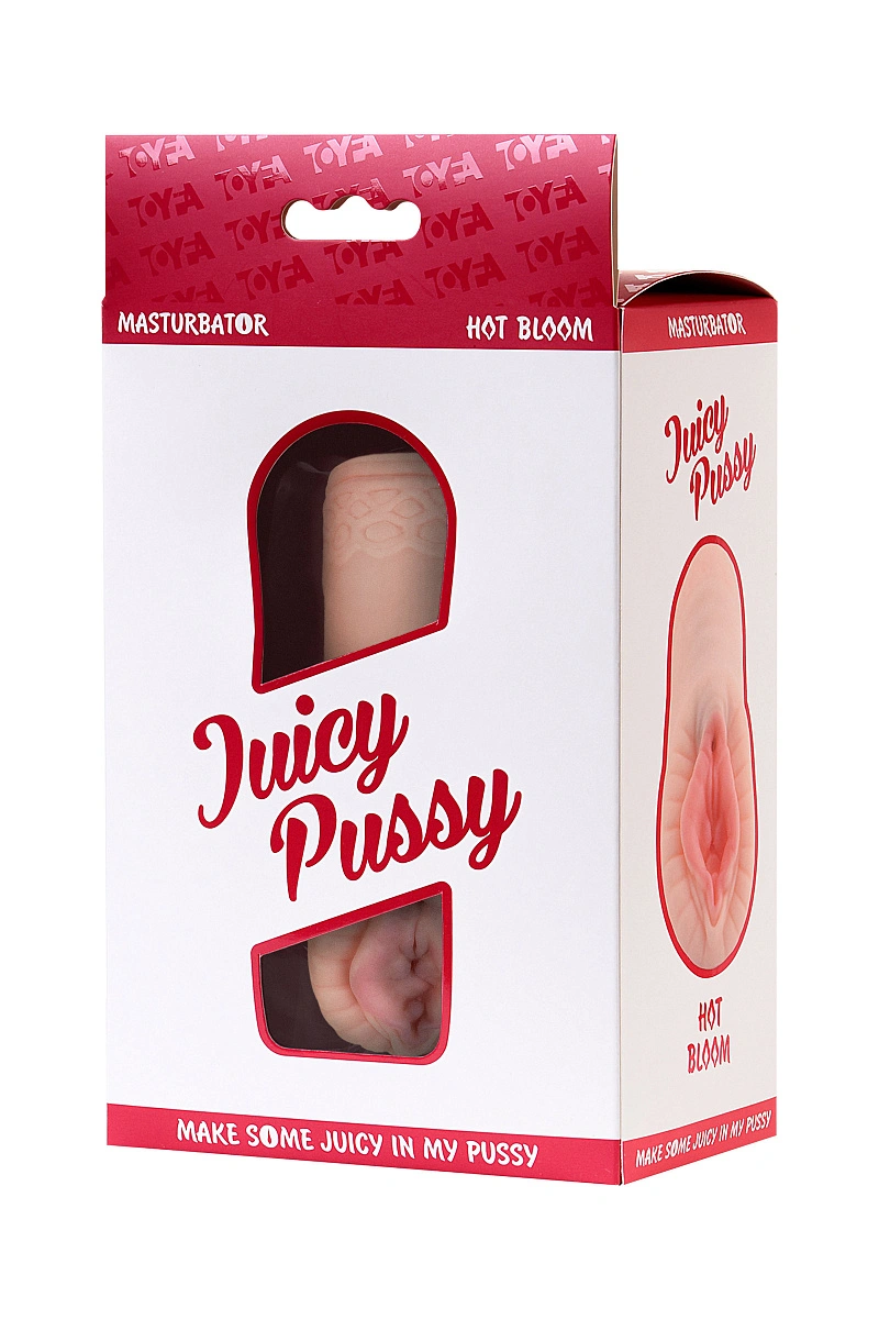 Мастурбатор реалистичный Juicy Pussy by TOYFA Hot Bloom, вагина, TPR, телесный, 15 см