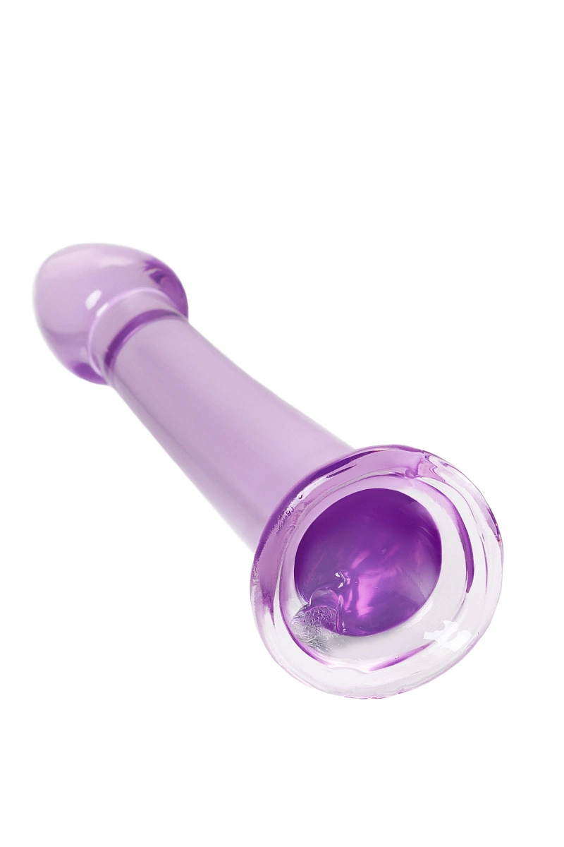 Нереалистичный фаллоимитатор Jelly Dildo S Toyfa Basic, TPE, фиолетовый, 15,5 см