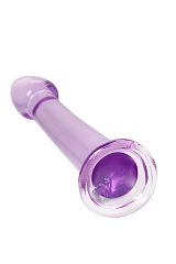 Нереалистичный фаллоимитатор Jelly Dildo S Toyfa Basic, TPE, фиолетовый, 15,5 см