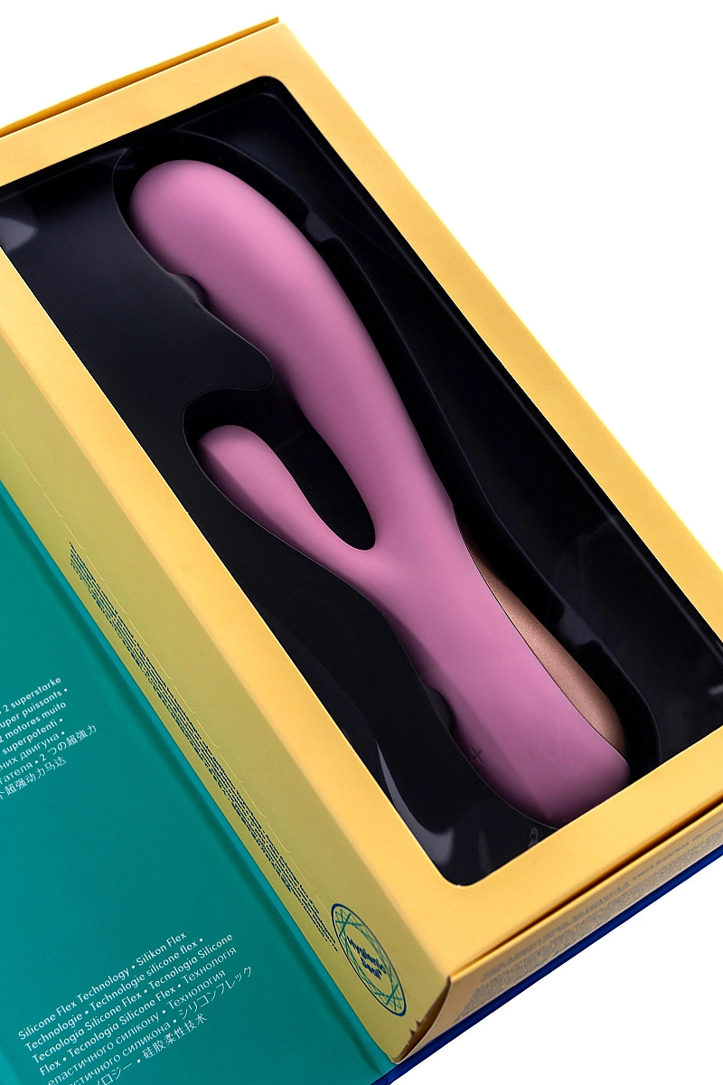 Нереалистичный вибратор Satisfyer Mono Flex Connect App, силикон, розовый, 20,4 см.