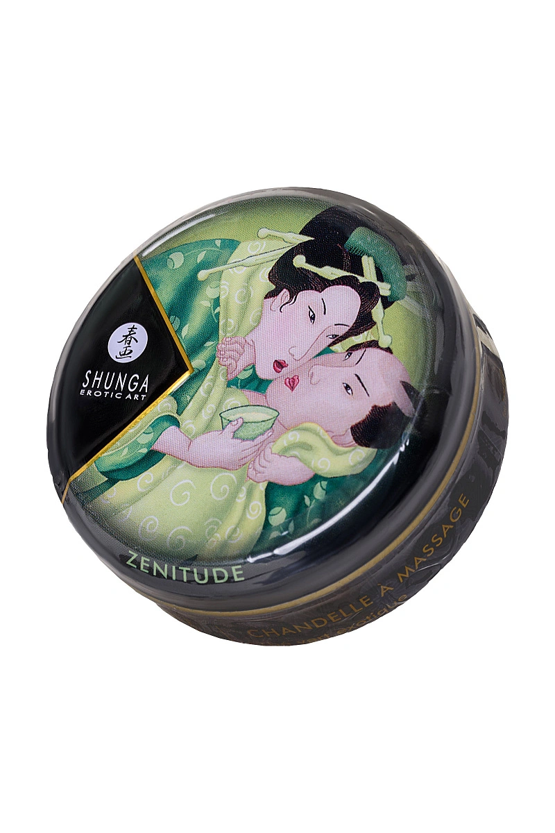 Массажное аромамасло в виде свечи Shunga «Спокойствие. Зеленый чай»(Zenitude.Exotic Green Tea), 30мл