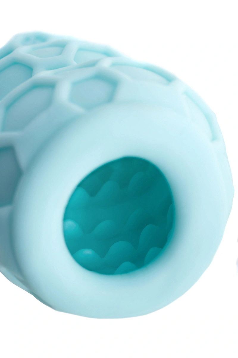 Мастурбатор A-Toys Flaff, TPE, бирюзовый, 8см, Ø 2,9 см