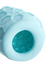 Мастурбатор A-Toys Flaff, TPE, бирюзовый, 8см, Ø 2,9 см