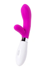 Вибратор с клиторальным стимулятором A-Toys by TOYFA Mady, силикон, розовый, 20,4 см