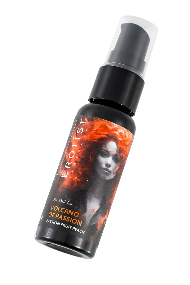 Гель с эффектом вибрации VOLCANO OF PASSION: PASSION FRUIT PEACH (персик-маракуйя), 25 мл, Erotist