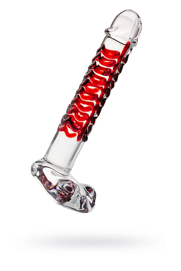 Нереалистичный фаллоимитатор Sexus Glass BloodRayne, стекло, прозрачный, 16 см