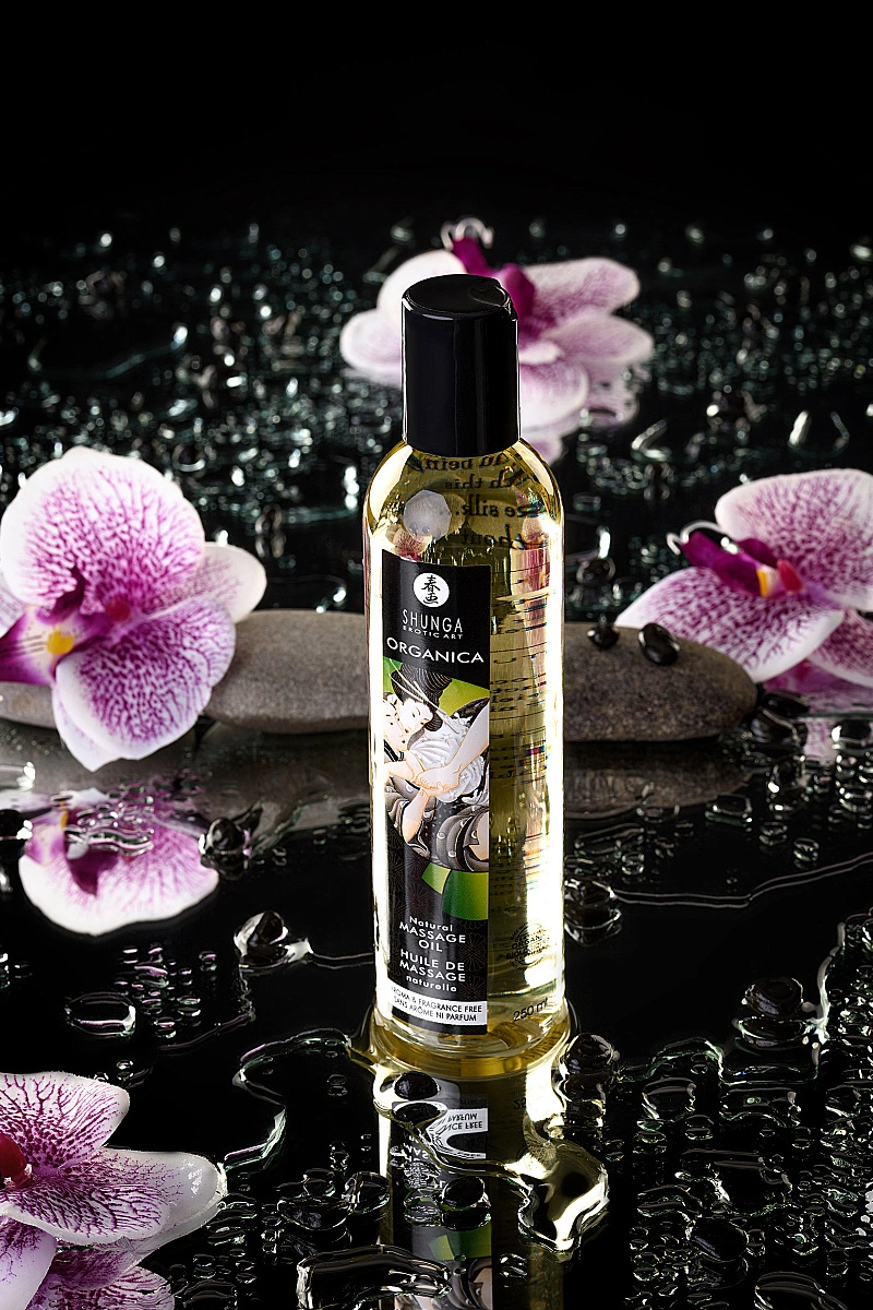 Масло массажное Shunga Organica без аромата «Натуральное» (Natural. Aroma & Fragrance Free), 240 мл