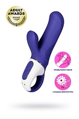 Нереалистичный вибратор Satisfyer Vibes Magic Bunny, силикон, фиолетовый, 17,7 см.