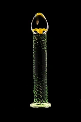 Нереалистичный фаллоимитатор Sexus Glass Snake, стекло, прозрачный, 16,5 см