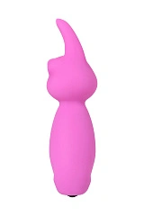 Минивибратор Eromantica PUSS, силикон, розовый, 8,5 см