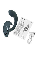 Вагинально-клиторальный вибратор Satisfyer G for Goddess 1, темно-серый, 27 см