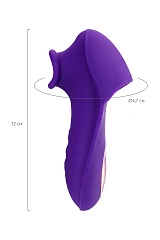 Клиторальный стимулятор - насадка JOS Swizzy, силикон, фиолетовый, 12 см