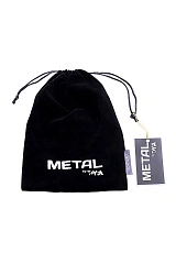 Зажимы для сосков с кольцом для члена Metal by TOYFA, черные