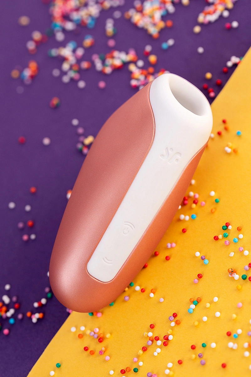 Вакуум-волновой бесконтактный стимулятор клитора Satisfyer Love Breeze, силикон, розовый, 9,5 см.