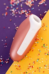 Вакуум-волновой бесконтактный стимулятор клитора Satisfyer Love Breeze, силикон, розовый, 9,5 см.