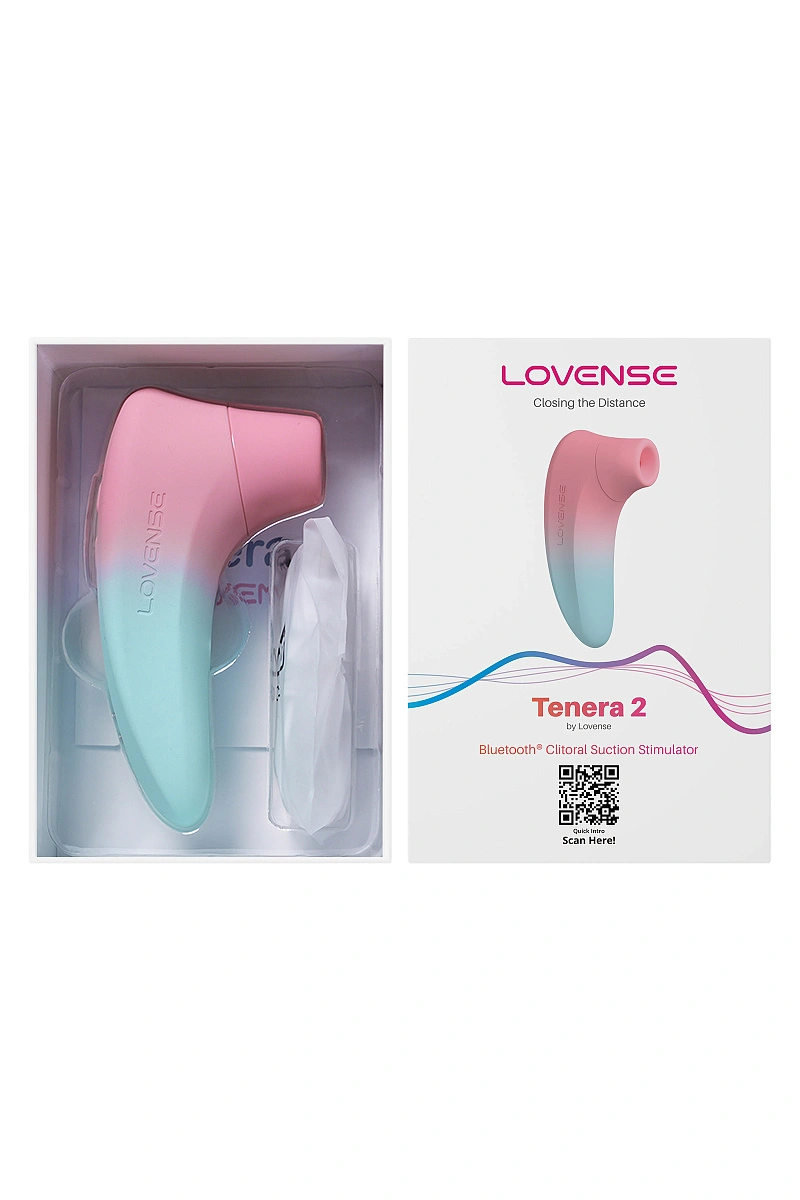 Вакуммно-волновой стимулятор клитора LOVENSE Tenera 2 PulseSense, силикон, розовый