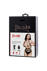 Портупея Pecado BDSM, «Осанка», натуральная кожа, чёрная