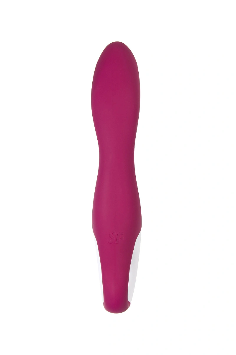 Вибратор с подогревом Satisfyer Heated Thrill Connect App, бордовый, 20,6 см