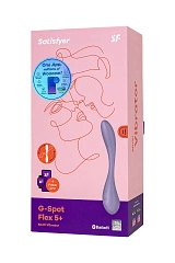 Стимулятор точки G с фиксацией формы Satisfyer G-Spot Flex 5 Connect App, сиреневый, 19,6 см