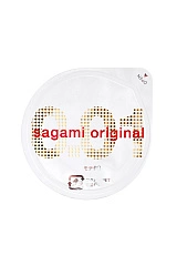 Презервативы Sagami, original 0.01, полиуретан, 17 см, 5,5 см, 10 шт.