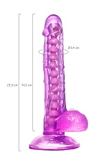 Реалистичный фаллоимитатор A-Toys by TOYFA Celiam, TPE, фиолетовый, 20,5 см