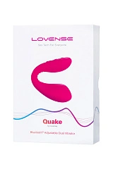 Многофункциональный стимулятор для пар LOVENSE Quake (Dolce), силикон, розовый, 20 см