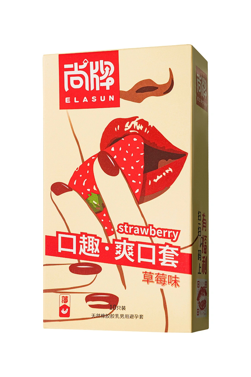 Презервативы Elasun Strawberry,10 шт