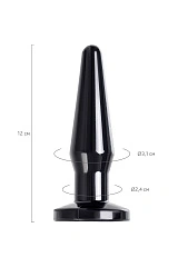 Анальная втулка TOYFA POPO Pleasure Gemini α, TPE, черная, 12,1 см